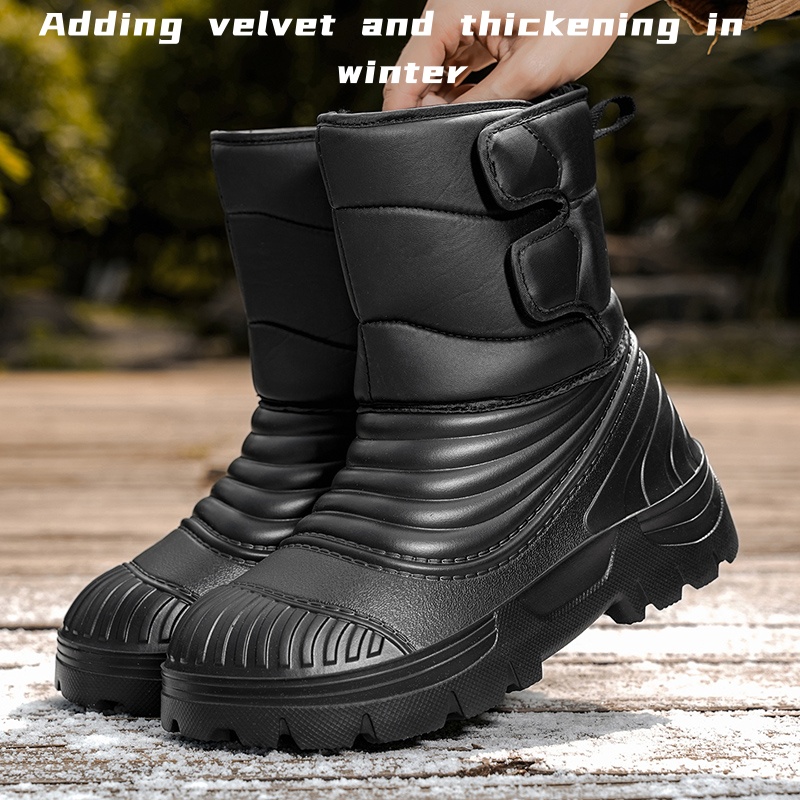Circle Hook Set - New Men's Winter Snow Boots Thickened