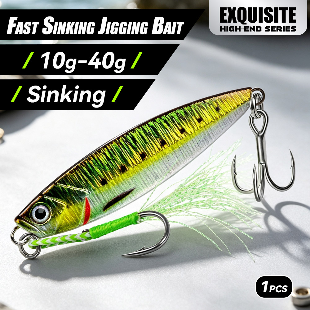 Fishing Equipment Kit - 5pcs/set 10g-40g Jigging Spoon Bait Fishing