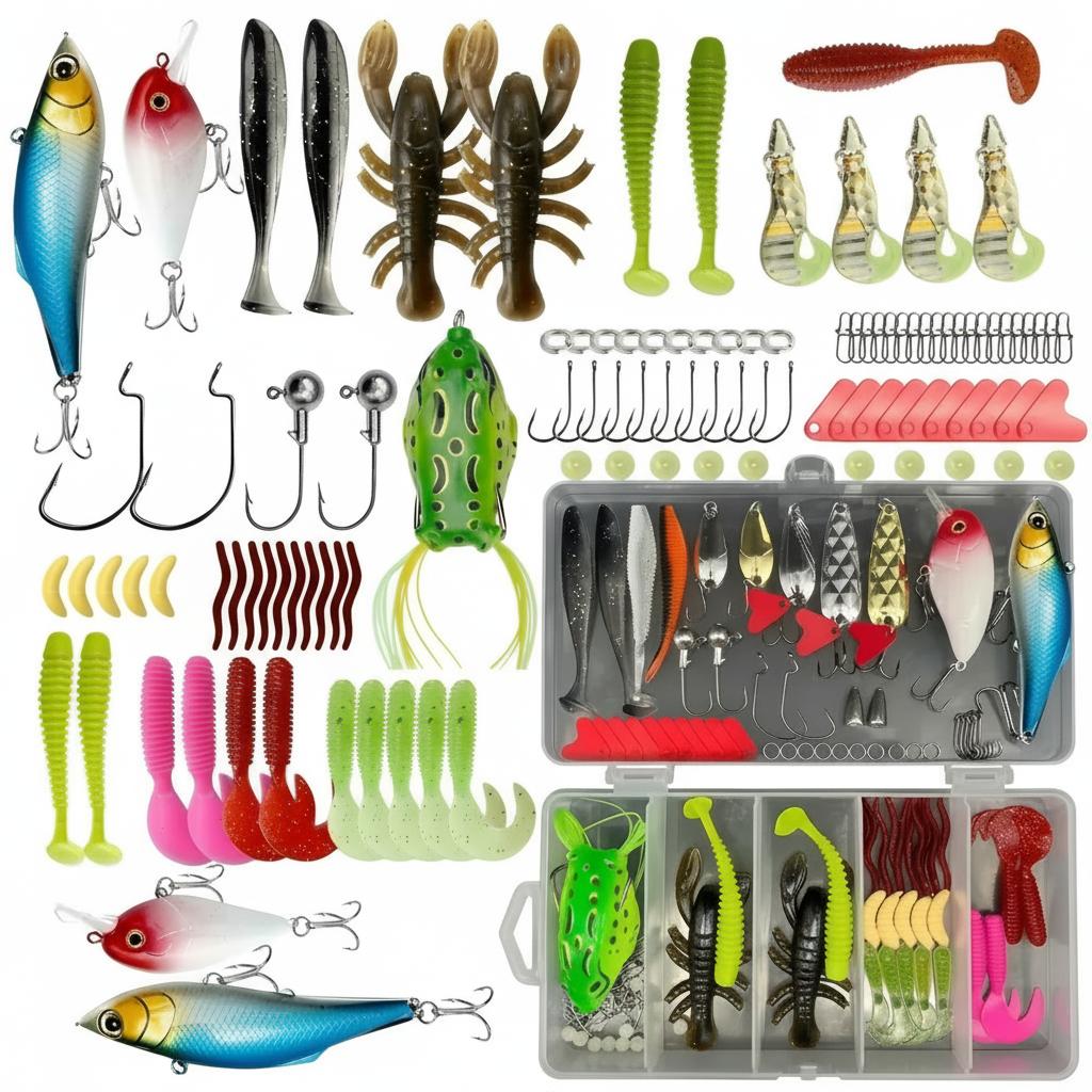 133Pcs Premium Fishing Lures T - Fishing Equipment Kit review and price