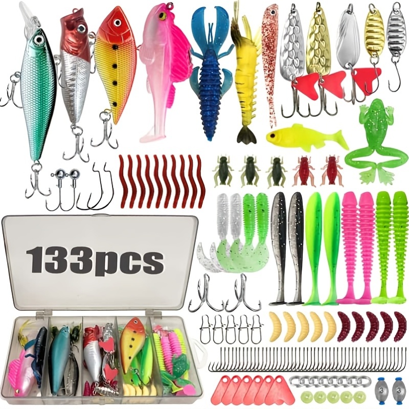133Pcs Premium Fishing Lures T - Fishing Equipment Kit review and price