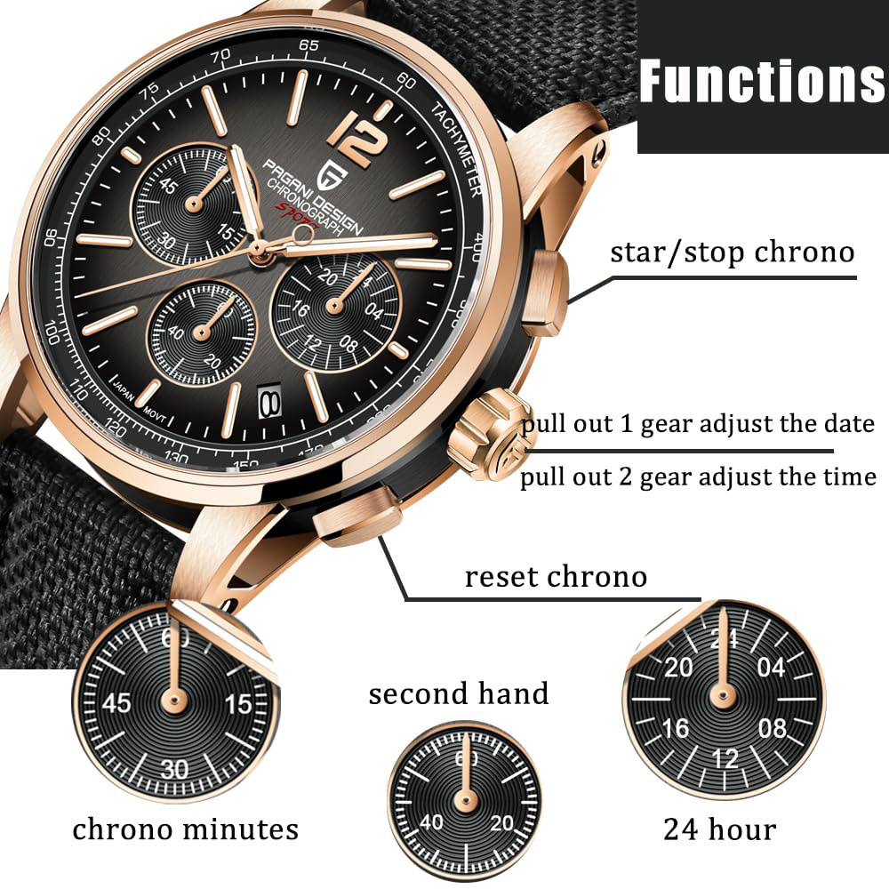 PAGANI DESIGN New Mens Watch 4 - Circle Hook Set review and price
