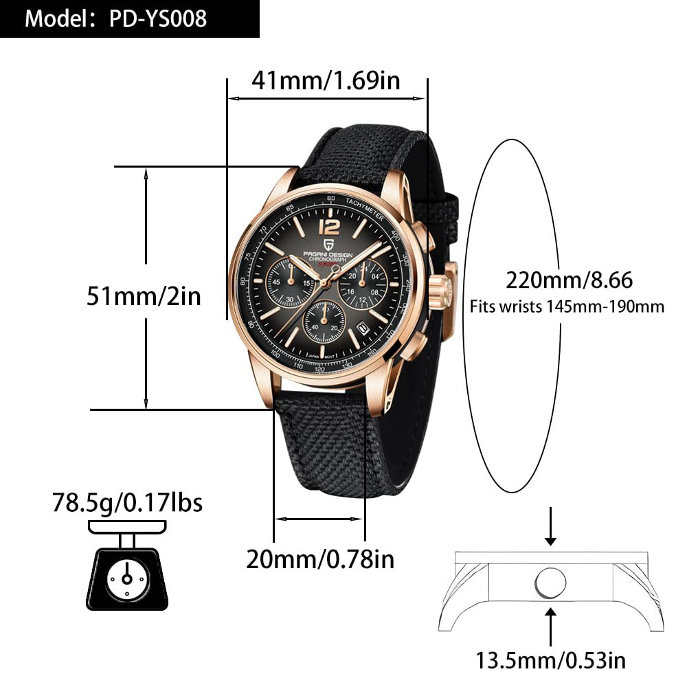 PAGANI DESIGN New Mens Watch 4 - Circle Hook Set review and price