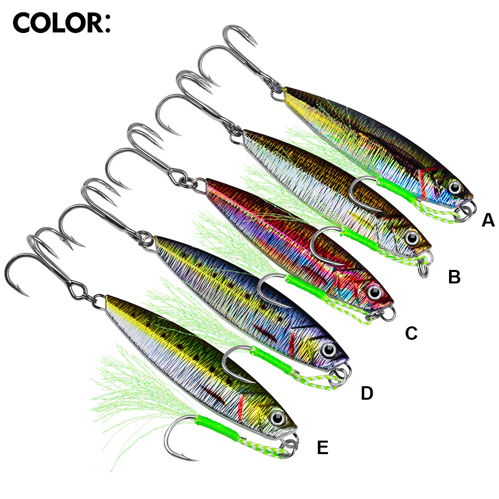 5pcs/set 10g-40g Jigging Spoon - Fishing Equipment Kit review and price