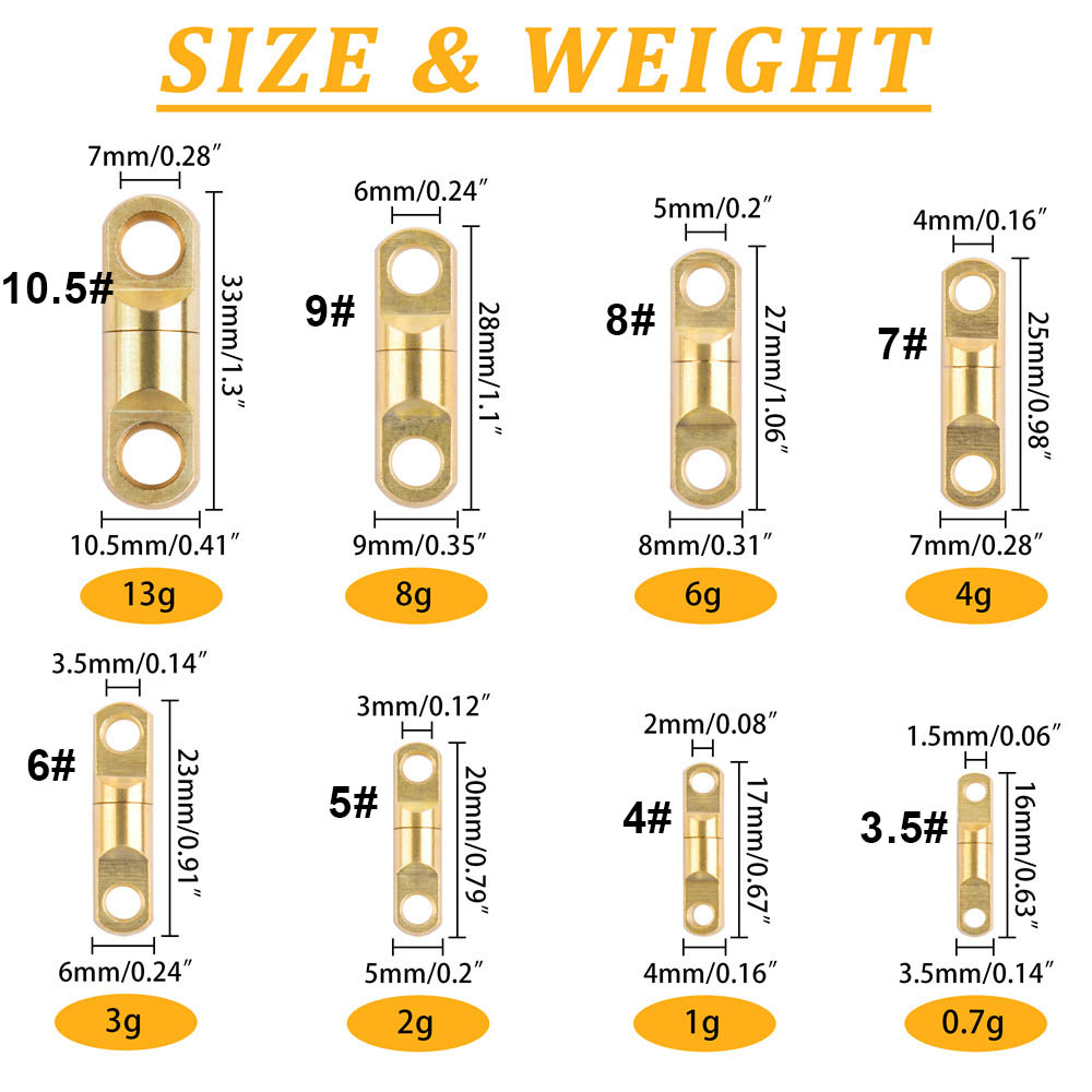 3/5/10/15PCS Copper Fishing He - Fishing Equipment Shop review and price