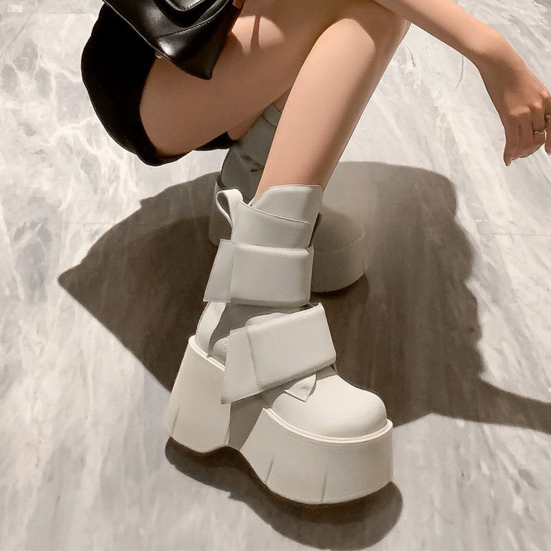 Women's White Platform Ankle B - Circle Hook Set review and price